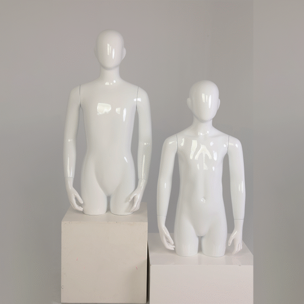 White Color Full Body Kids Mannequin