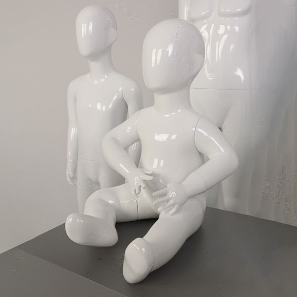 White Color Full Body Kids Mannequin